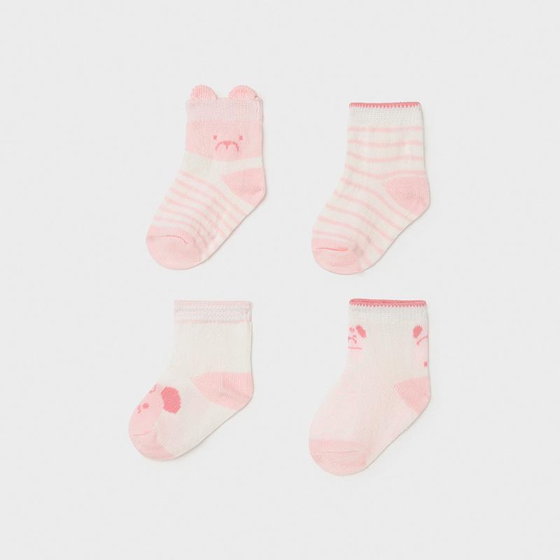 Mayoral Pink & White Socks Gift Set - Socks