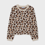 Mayoral Leopard Print Sweatshirt - Sweatshirt