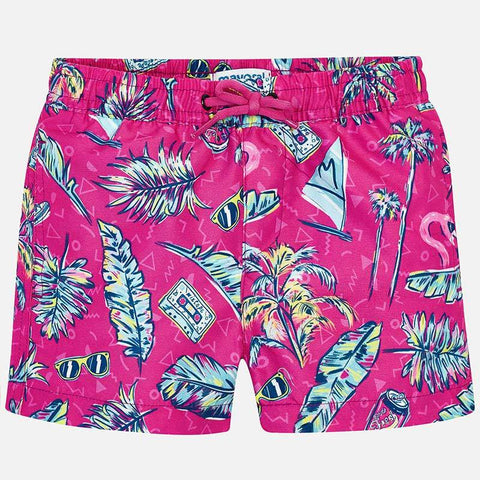 Mayoral ’Paradise’ Pink Swim Shorts - Swim Trunks