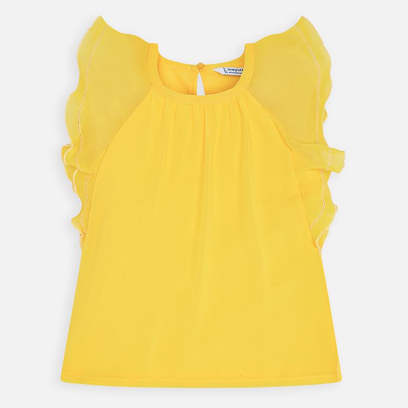 Mayoral Yellow Ruffle Top - Top