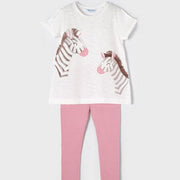 Mayoral Two piece set Mayoral Girls Zebra Two Piece Set