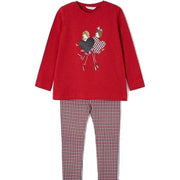 Mayoral Two piece set Mayoral Red & Black Hearts Two Piece Set