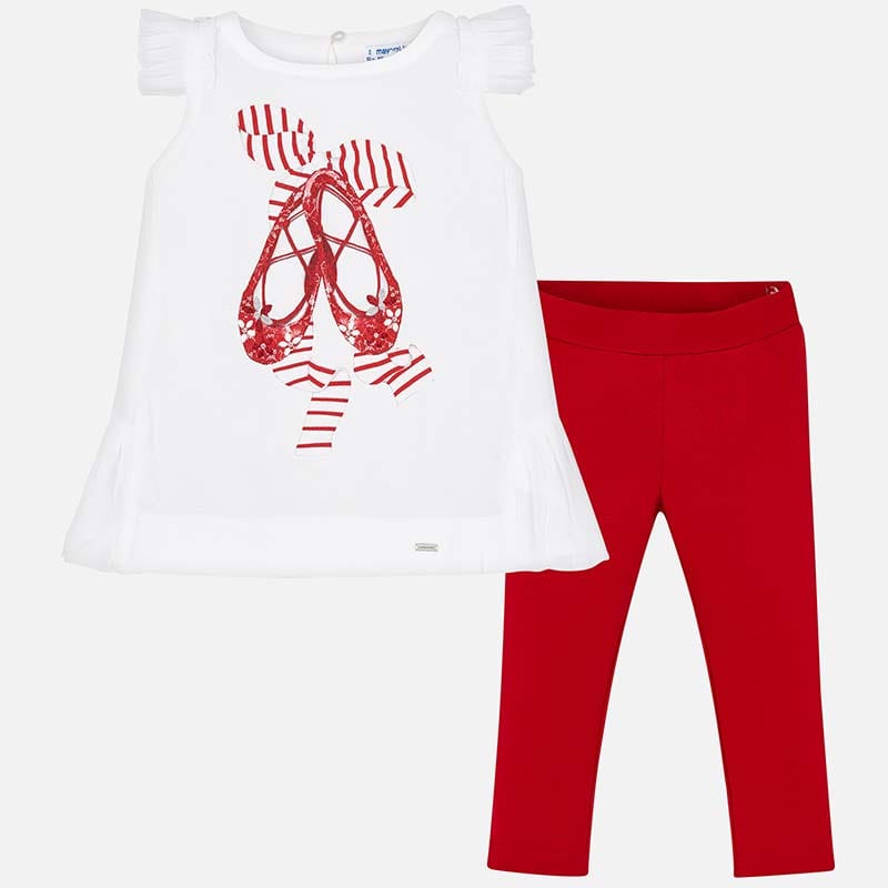 Mayoral Two piece set Mayoral Red & White Two Piece Set