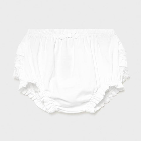 Mayoral White Frilly Knickers - Underwear