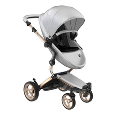 Mima-Xari-Single-Pushchair-argento-silver-with-champagne-frame-black