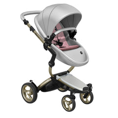 Mima-Xari-Single-Pushchair-argento-silver-with-champagne-frame-pixel-pink