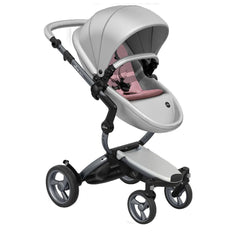 Mima-Xari-Single-Pushchair-Argento-with-Graphite-Grey-Chassis-pixel-pink