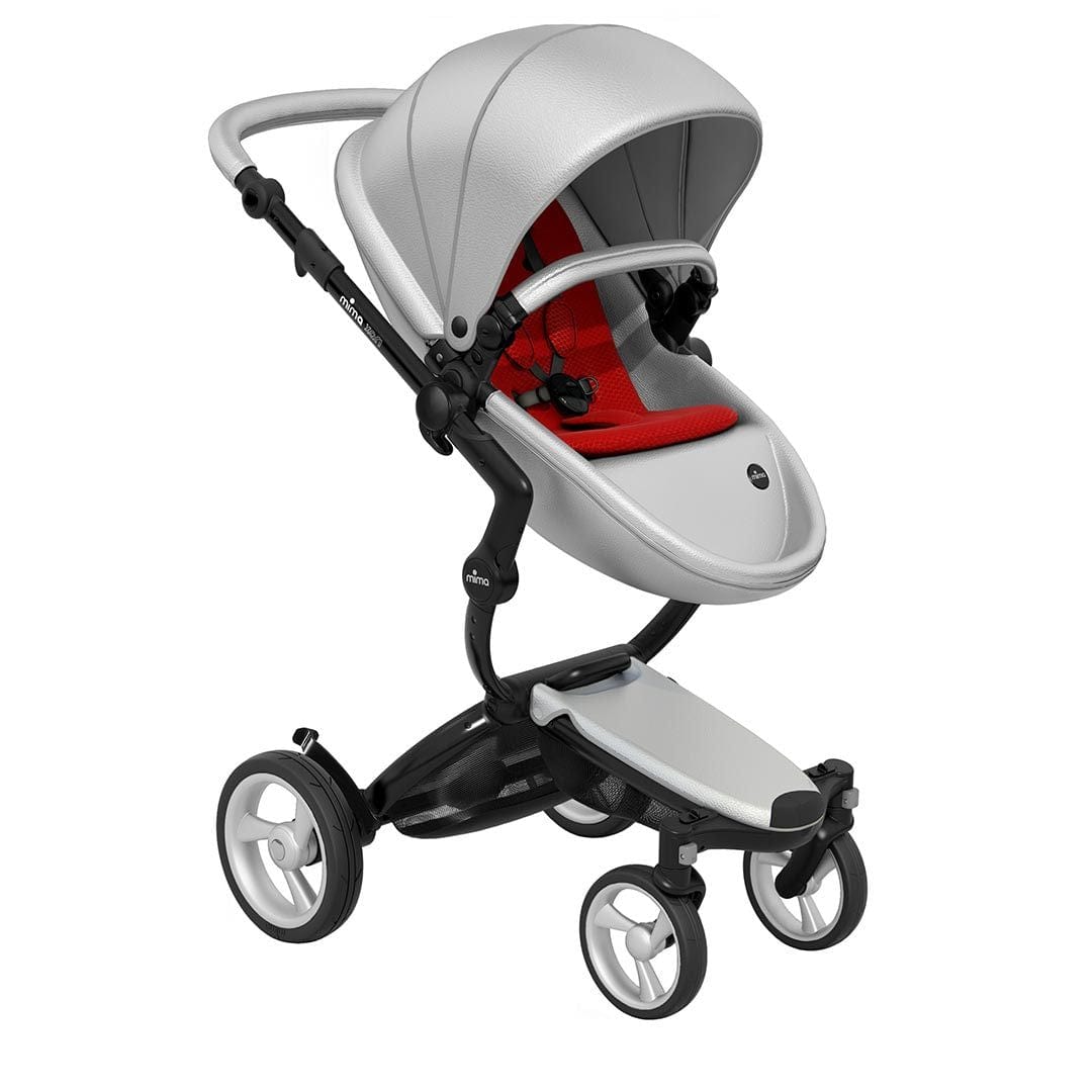 Mima-Xari-Single-Pushchair-argento-with-Black-Chassis-ruby-red