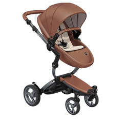 Mima-Xari-Single-Pushchair-Camel-Flair-with-Graphite-Grey-Chassis-sandy-beige