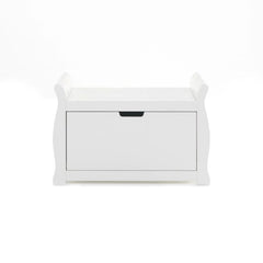 Obaby Baby & Toddler White Obaby Stamford Sleigh Toy Box - Direct Delivery