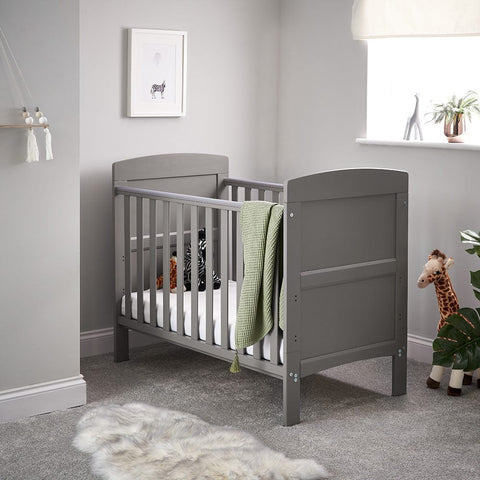 Obaby Cot & Cot Bed OBABY Taupe Grey Grace Mini Cot Bed