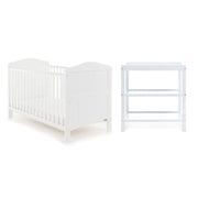 Obaby Cot & Cot Bed OBABY White Whitby 2 Piece Room Set