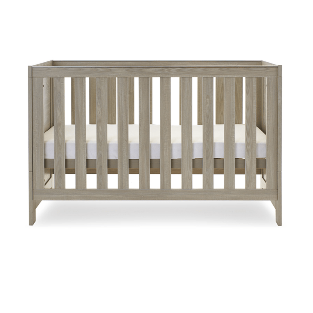 Obaby Cot Greywash Obaby - Nika Cot Bed - Direct Delivery