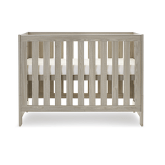 Obaby Nursery Furniture Greywash Obaby - Nika Mini Cot Bed - Direct Delivery