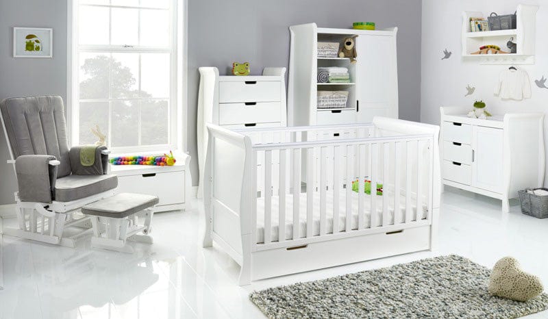 Obaby Nursery Furniture Obaby Stamford Classic Sleigh 7 Piece Room Set - Direct Delivery