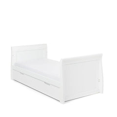 Obaby Nursery Furniture Obaby Stamford Classic Sleigh Cot Bed & Breathable Mattress - Direct Delivery