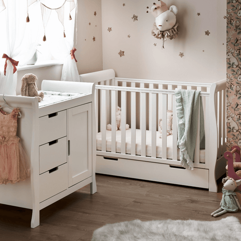 Obaby Nursery Furniture Obaby Stamford Mini Sleigh 2 Piece Room Set - Direct Delivery