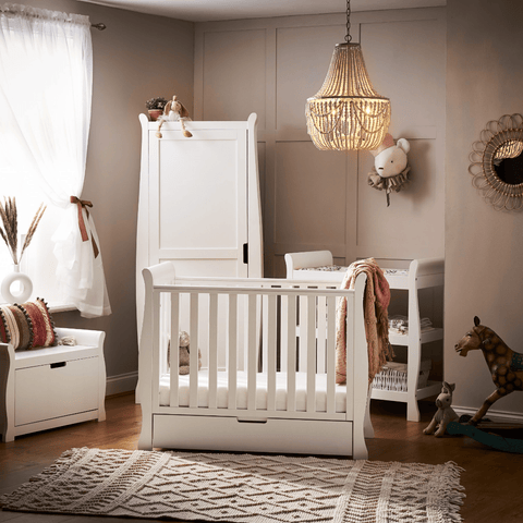 Obaby Nursery Furniture Obaby Stamford Space Saver Sleigh 3 Piece Room Set - Direct Delivery