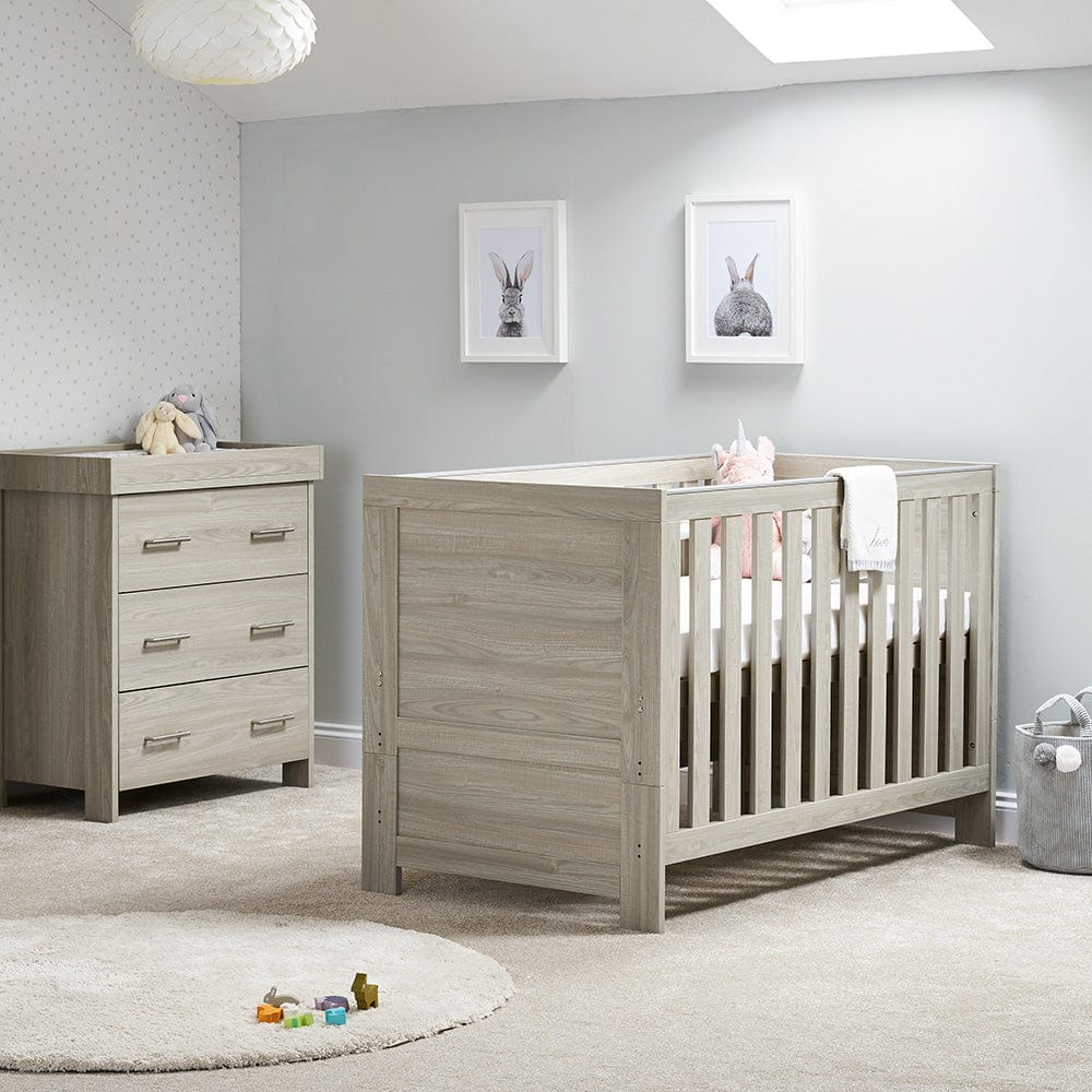 Obaby Nursery Furniture Set Grey Wash Obaby Nika 2 Piece Room Set - Direct Delivery
