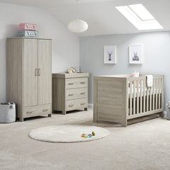 Obaby Nursery Furniture Set Grey Wash Obaby Nika 3 Piece Room Set - Direct Delivery