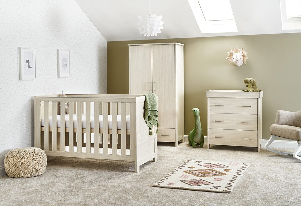 Obaby Nursery Furniture Set Oatmeal Obaby Nika 3 Piece Room Set - Direct Delivery