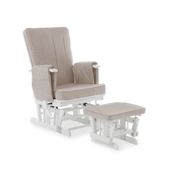 Obaby Rocking Chair Sand Obaby - Deluxe Reclining Glider Chair and Stool - Direct Delivery