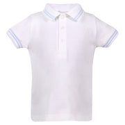 Patachou Blue & White Polo Shirt - Polo Shirt
