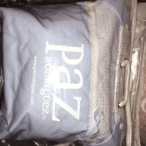 Paz Bags Paz Rodriguez Blue Laminated Pram Bag