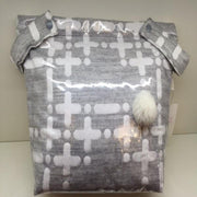 Paz Rodriguez Laminated Grey and White Pram Bag - Bags