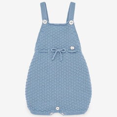 Paz Rodriguez Blue Knitted Short Dungarees - Dungaree
