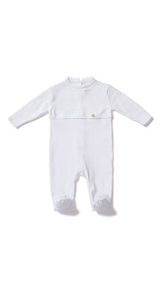 Purete Du... Bebe Babygrow 1 Month Pureté Du... Bébé White Knit Babygrow
