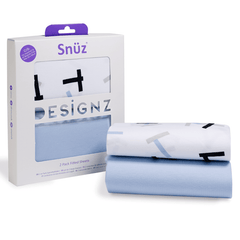 Snuz Crib 2 Pack Fitted Sheets. - Geo Breeze - Bedding