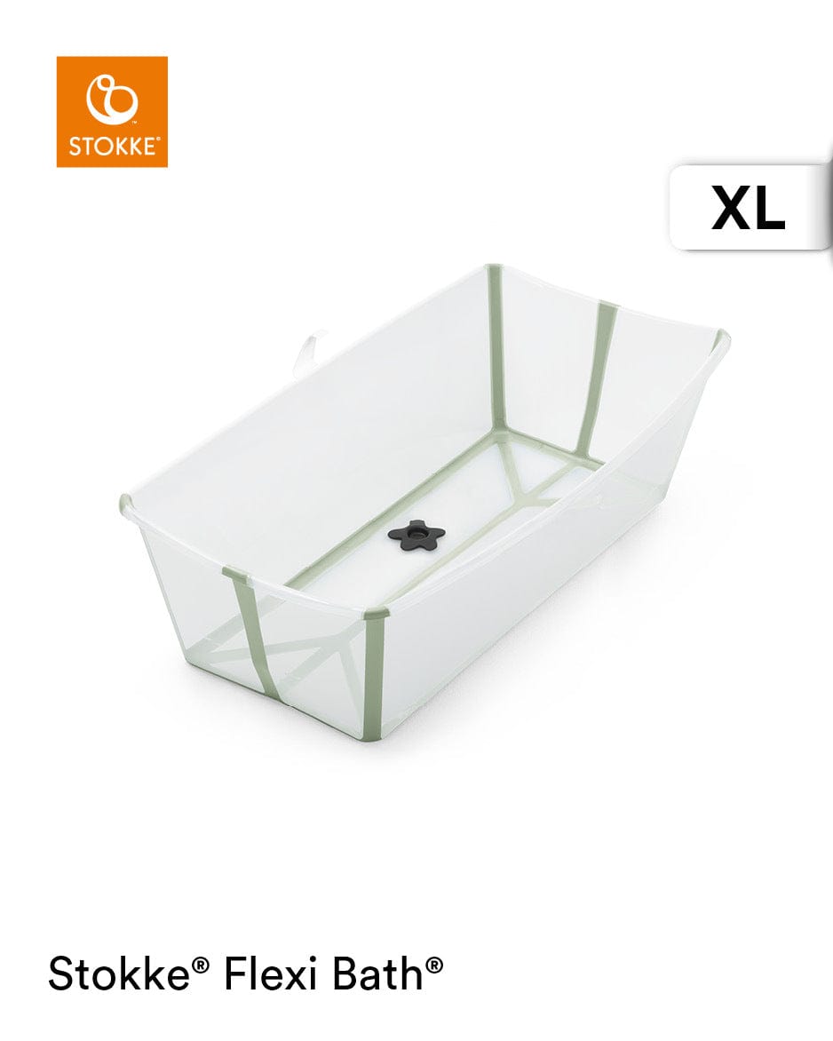 Stokke Bath Time Transparent Green- Pre order FLEXI BATH XL